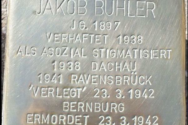 Stolperstein Jakob Bühler