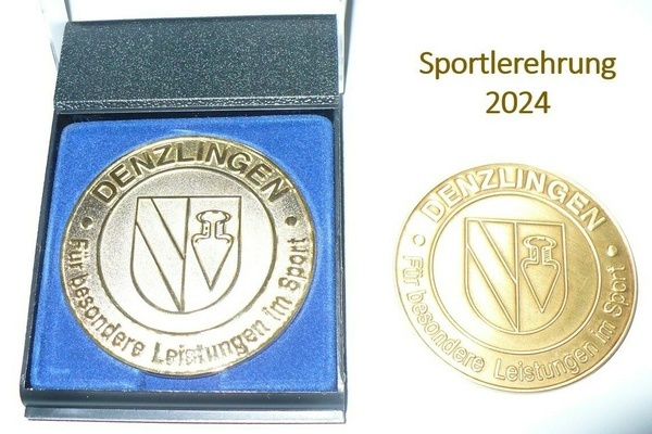 Medaille zur Sportlerehrung Gemeinde Denzlingen
