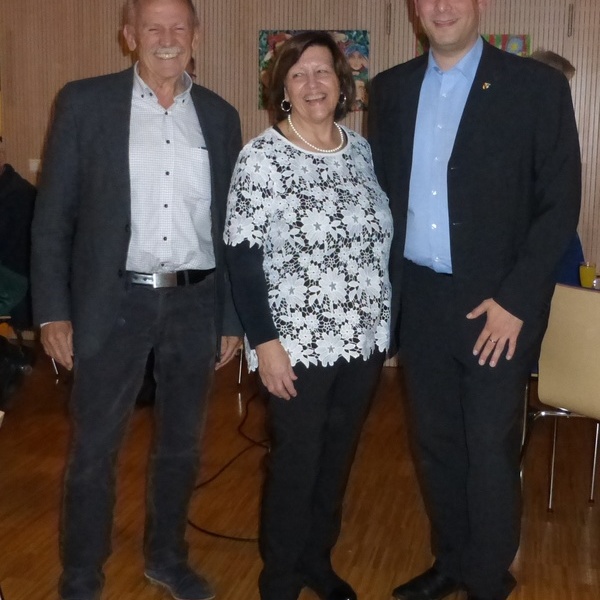 Gerhard Kiechle, Hannelore Lbben und Brgermeister Markus Hollemann