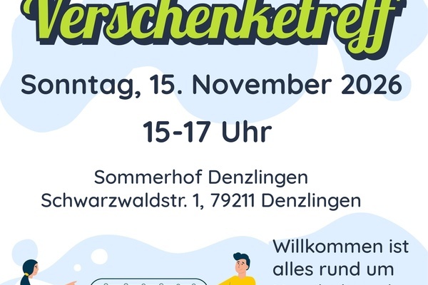 Plakat Verschenketreff