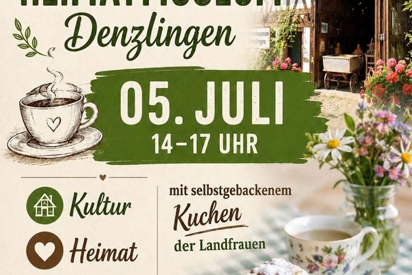 Plakat Scheunenkaffee Heimatmuseum Heimat- und Geschichtsverein Denzlingen